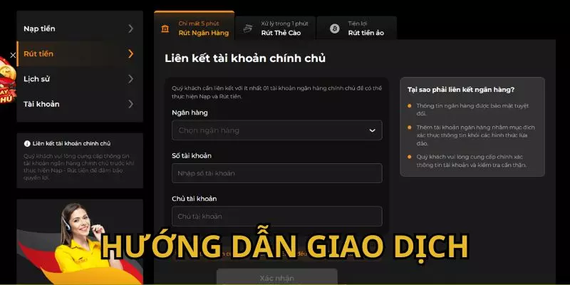 Hướng dẫn giao dịch với các phương thức cơ bản